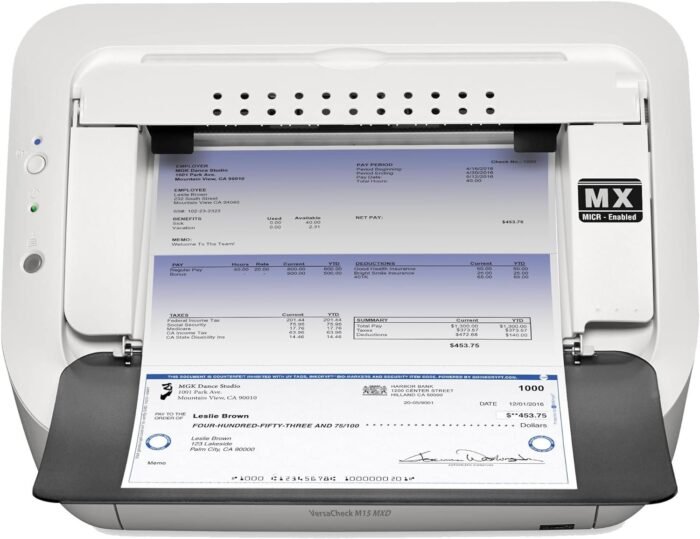 VersaCheck M15 MXD MICR Check Printer X1 Platinum Check Printing Software Bundle - Image 4