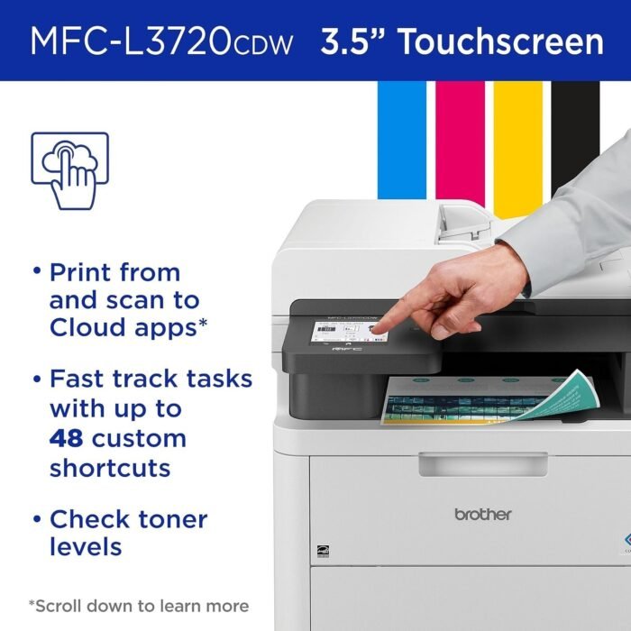 Brother MFC-L3720CDW Wireless Digital Color All-in-One Printer with Laser Quality Output, Copy, Scan, Fax, Duplex, Mobile includes 4 Month Refresh Subscription Trial ? Amazon Dash Replenishment Ready - Image 6