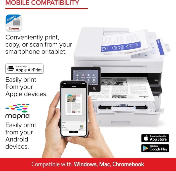 Canon imageCLASS MF465dw Wireless Mobile-Ready Duplex Laser All-in-One Monochrome Printer - Image 5